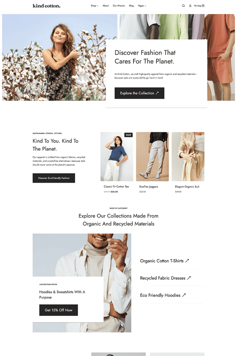 Kind Cotton Template