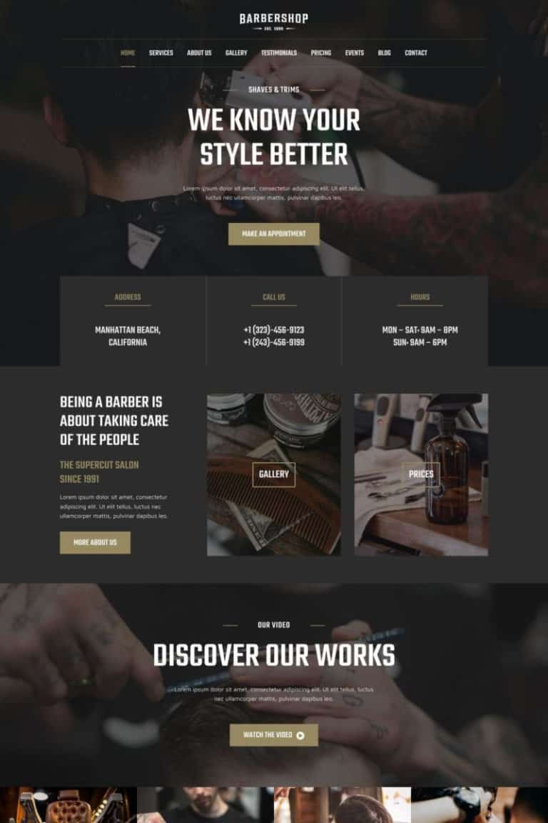 Barber Shop Template