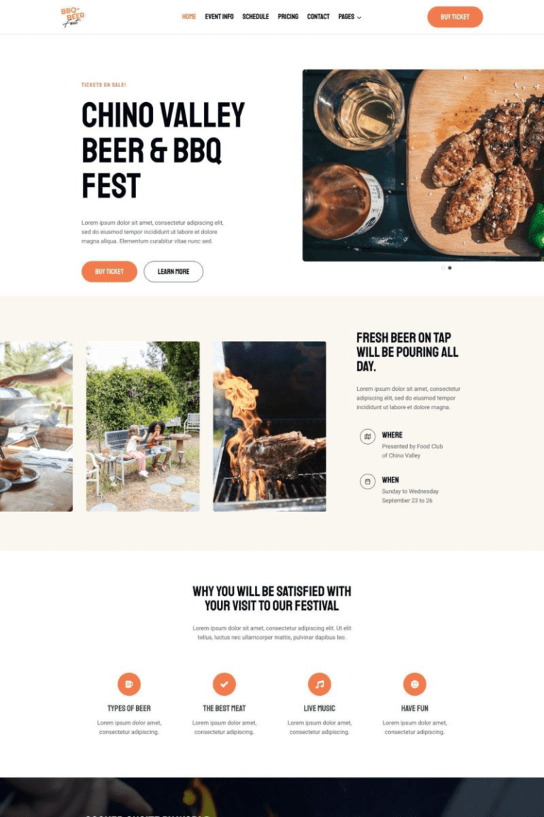 BBQ BEER Fest Template