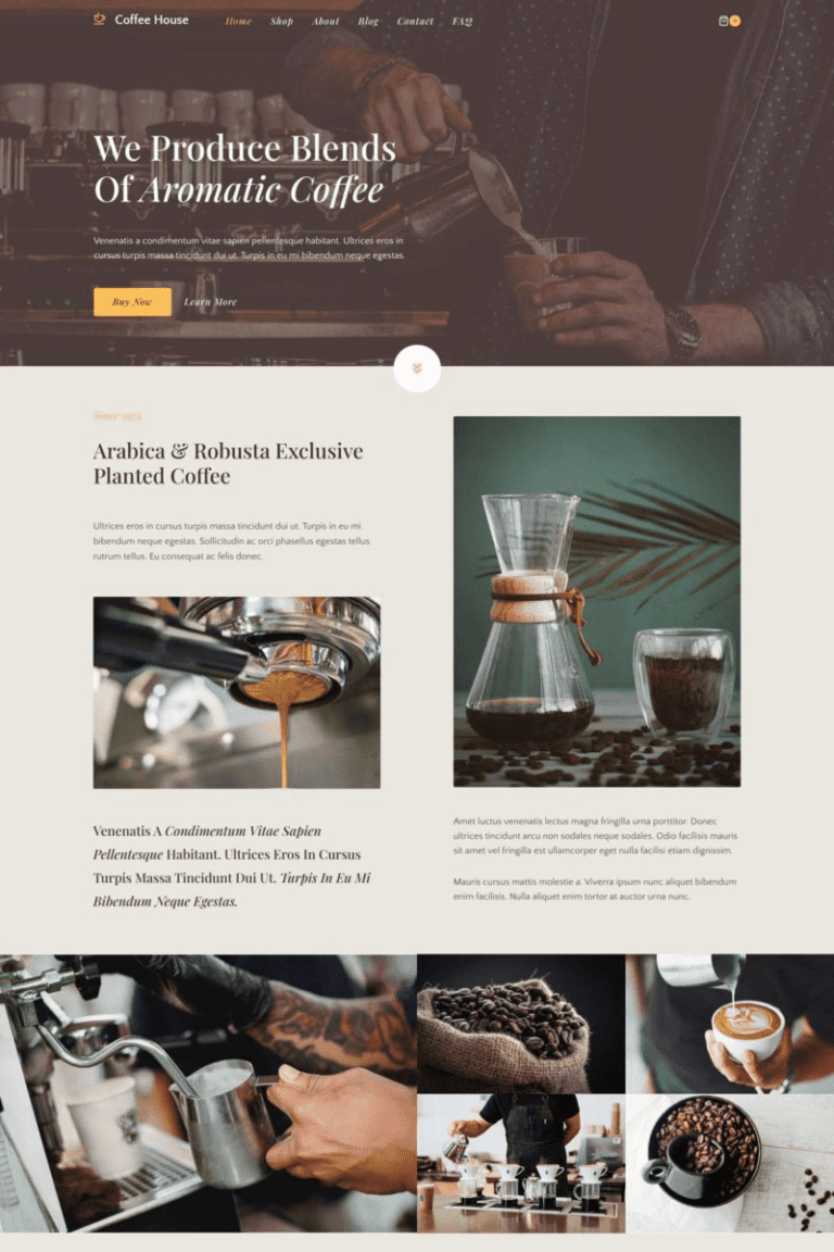 Coffee Roaster Template