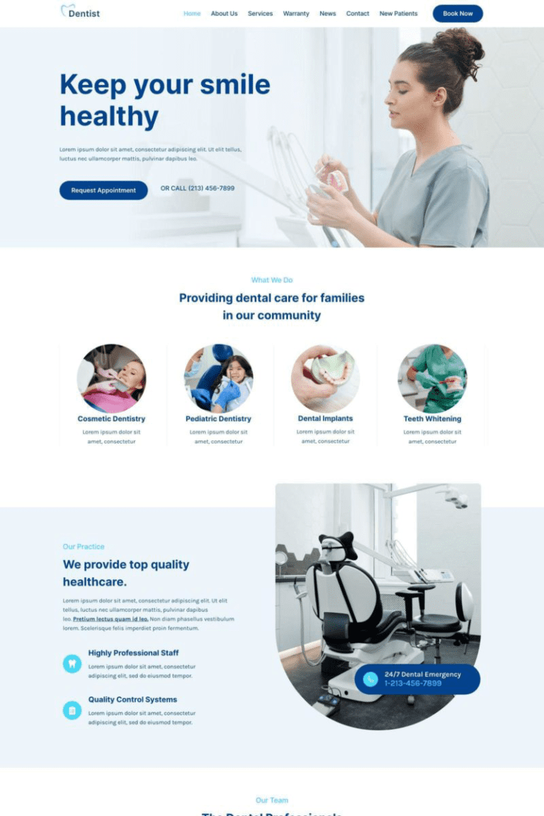 Dentist Template