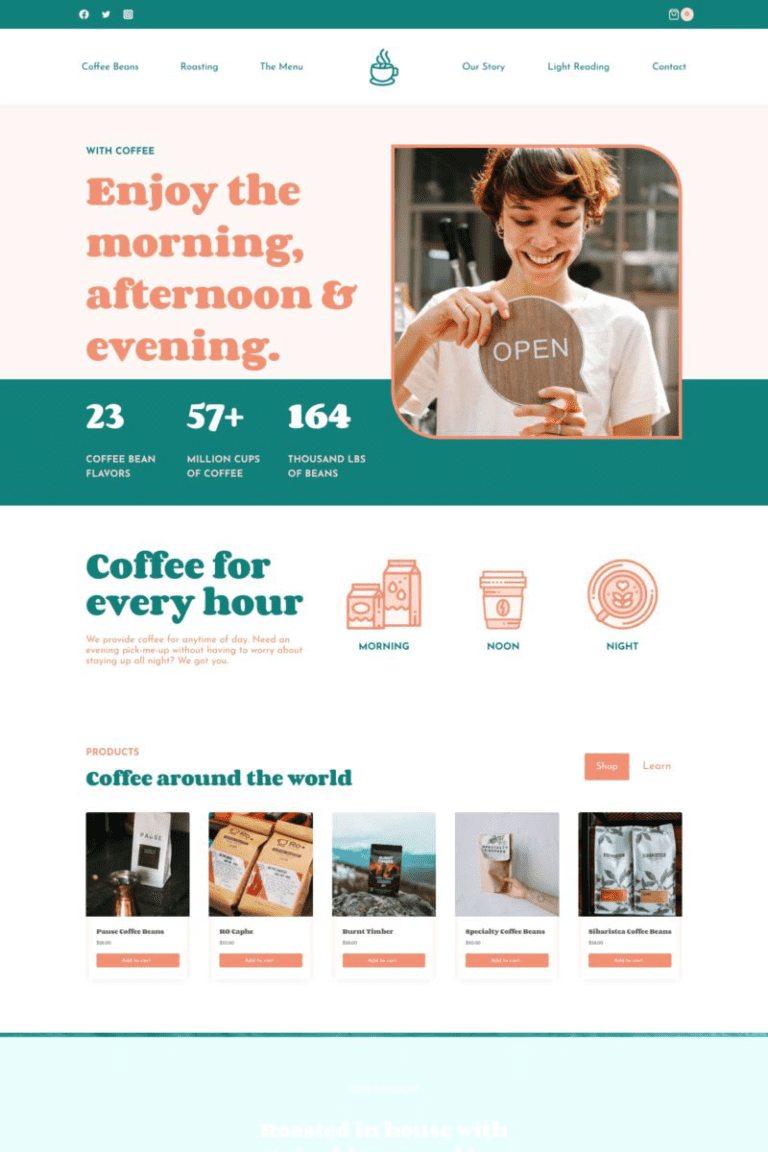Coffee Shop Template