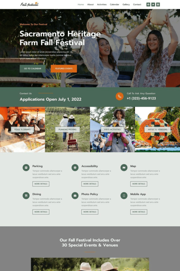 Fall Festival Template