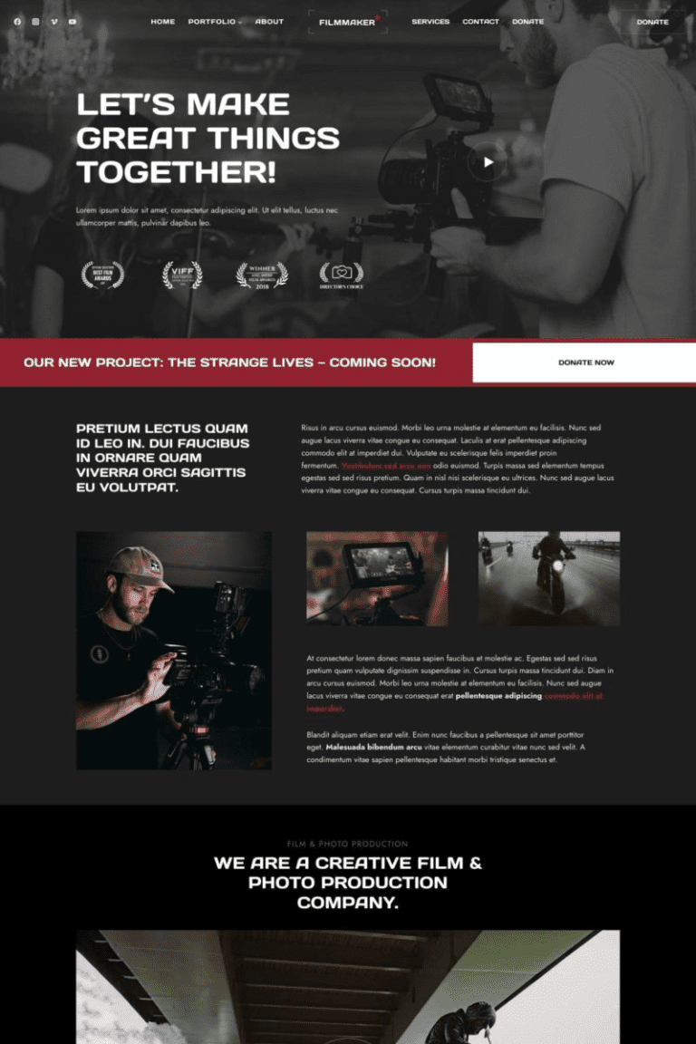 Filmmaker Template