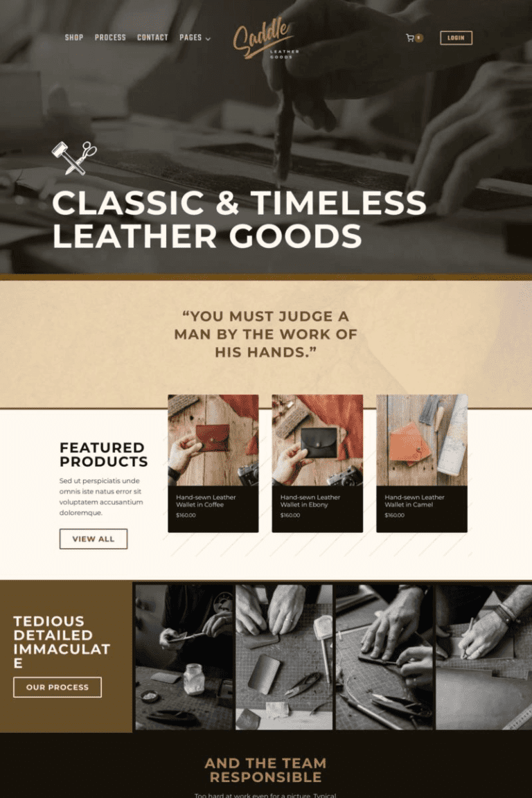 Leather Shop Template