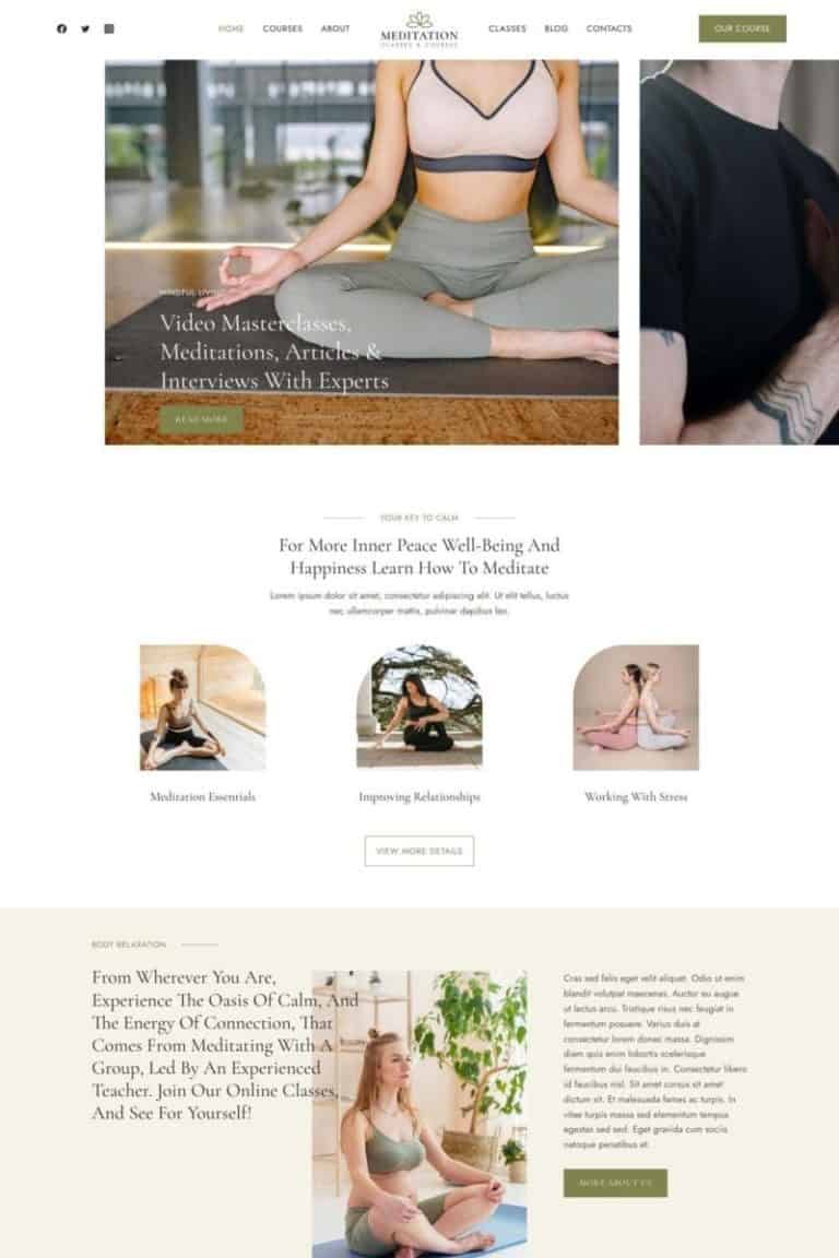 Meditation Course Template