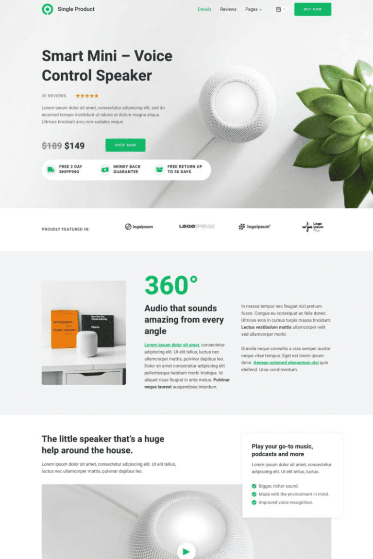 Single Product Template