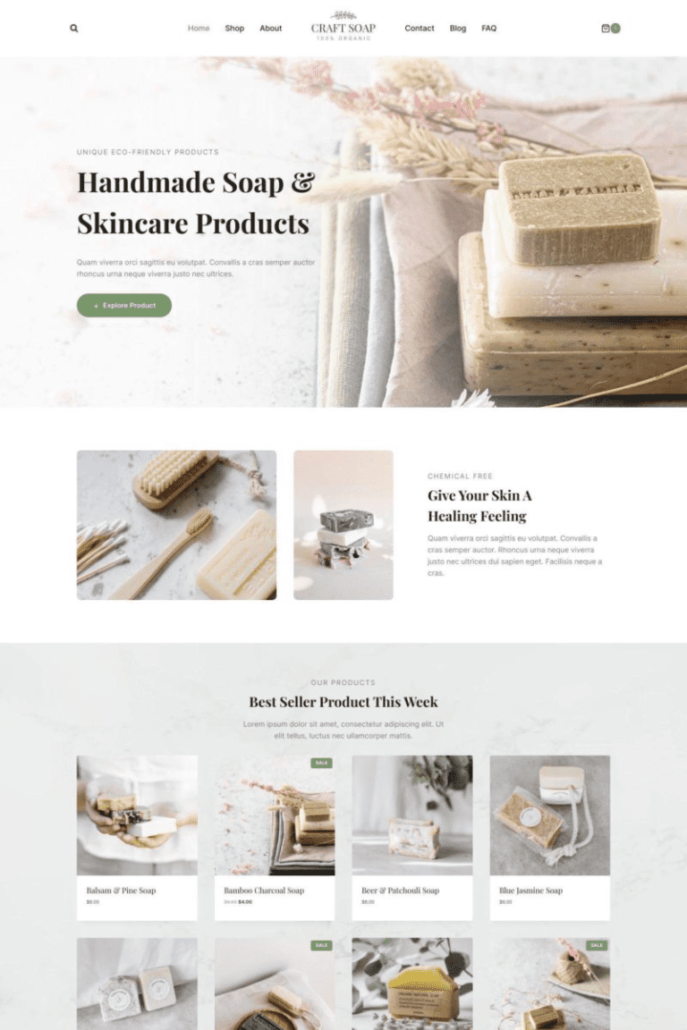 Soap Shop Template