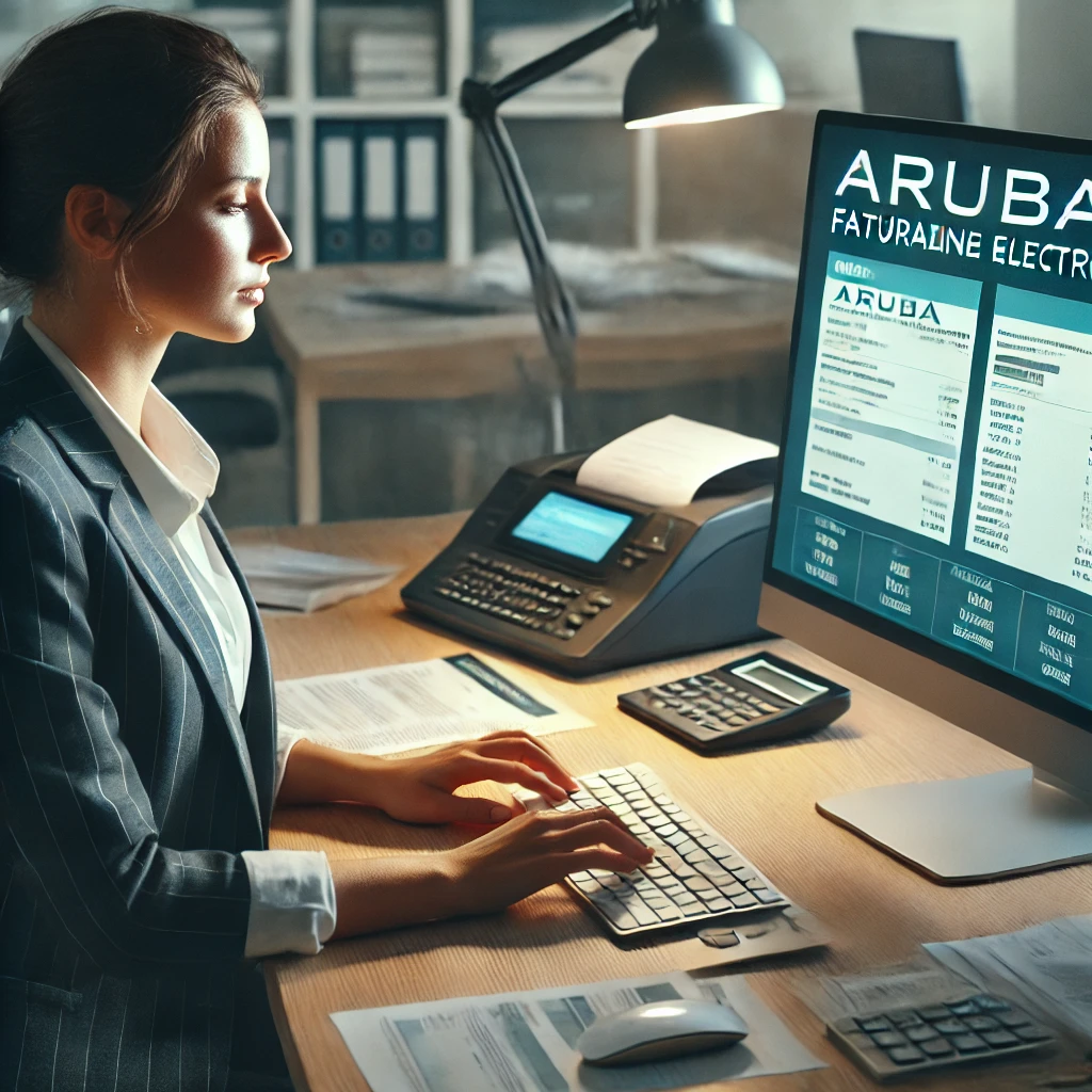 Creazione di una fattura elettronica con il software di Aruba